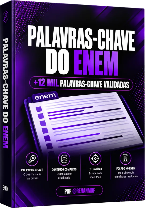 Capa do PDF Palavras-Chave do ENEM, +12 mil palavras-chave validadas