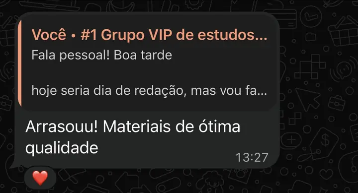 Print: Arrasouu! Materiais de ótima qualidade